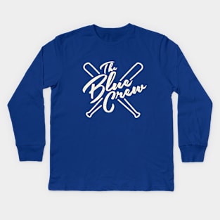 Dodgers Blue Crew by Buck Tee Kids Long Sleeve T-Shirt